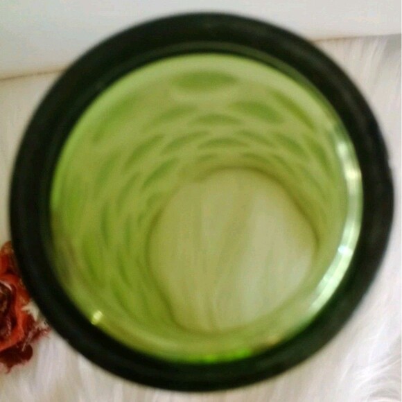 Lot Of 2 Vintage Hazel Atlas El Dorado Green Drinking Glasses 6.5 inches 12 Oz - Picture 5 of 5